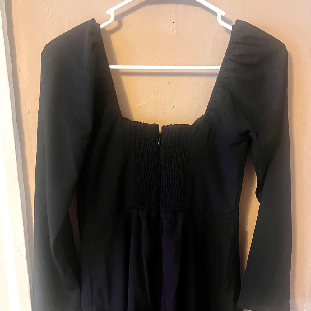 🏷️ Abercrombie & Fitch • long black maxi dress with side slit